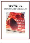 TEST BANK FOR PRINCIPLES OF ANATOMY AND PHYSIOLOGY, 12TH EDITION, BY GERALD TORTORA & BRYAN DERRICKSON