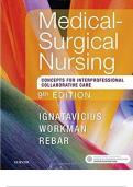 Test Bank -Medical-Surgical Nursing: Concepts for Interprofessional Collaborative Care 9th edition (All chapters complete 1 - 74, Question and Answers with Rationales)