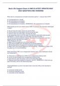 Basic Life Support Exam A AND B LATEST UPDATES MAY 2023 QUESTION AND ANSWERS   