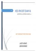 INET HESI RN EXIT EXAM V6 - QUESTIONS & ANSWERS (GRADED A+) SCREENSHOTS PROCTORED EXAM LATEST UPDATE (100% REVIEWED)