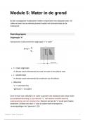 Samenvatting_Module 5: Water in de grond