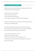 ASPEN Self-Study CNSC | 2000 Questions with 100% Correct Answers | Verified | 455 Pages