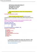 NUR 215 Exam 3 Study Guide Modules 7-9 Questions And Answers 100% correct A+ Graded