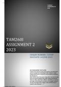 TAM2601 assignment 2 2023 100% reliable solutions, explanations, workings