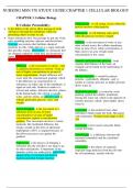 NURSING MSN 570 STUDY GUIDE CHAPTER 1 CELLULAR BIOLOGY