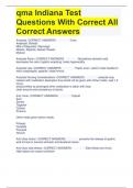 qma Indiana Test Questions With Correct All Correct Answers