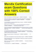 Mendix Certification exam Questions with 100% Correct Answers