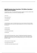 MCHES Practice Exam Questions 7th Edition Questions With Correct Answers 