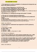 UST Exam Questions And Answers Course UST Institution UST The regulations to enforce compliance of underground storage tank systems in the state are found in? a.) Code of Federal Regulations, 40 CFR Part 281 b.) California Code of Regulations, Title 23, C