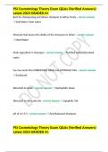 PSI Cosmetology Theory Exam Q&As (Verified Answers) Latest 2023 GRADED A+