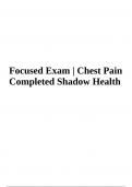 Chest Pain Completed Shadow Health | Focused Exam | Chest Pain Completed Shadow Health