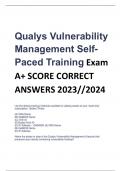 Exam (elaborations) Qualys Vulnerability  Management Self 