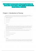 TEST BANK Fundamentals of Nursing 8th Edition by Carol Lillis, Carol Taylor: TEST BANK Fundamentals Kindle Edition. VERIFIED