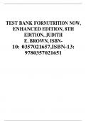 TEST BANK FOR NUTRITION NOW, ENHANCED EDITION, 8TH EDITION, JUDITH E. BROWN, ISBN- 10: 0357021657,ISBN-13: 9780357021651