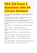 PES 335 Exam 2 Questions with All Correct Answers 