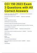 CCI 150 2023 Exam 3 Questions with All Correct Answers 