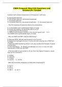 CNIM Frequent Miss/156 Questions and Answers/A+ Graded