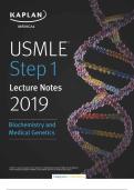 USMLE 1: detailed notes for biochemistry and medical genetics