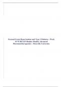 Focused Exam Hypertension and Type 2 Diabetes - Week 10 NURS 615 Shadow Health, Advanced Pharmacotherapeutics - Maryville University