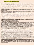 ACRP CCRC Exam Prep Questions And Answers Course ACRP CCRC Institution ACRP CCRC What are expected or possible consequences of over-estimation of recruitment potential? - Answer- - The trial will overrun its projected timeline - The recruitment period wil