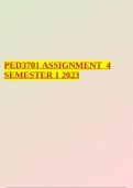 PED3701 ASSIGNMENT 4 SEMESTER 1 2023