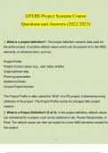 GFEBS Project Systems Course Questions and Answers (2022/2023), GFEBS Spending Chain - Manage Purchase Requisition Questions and Answers (2022/2023), GFEBS SPENDING CHAIN: PURCHASE REQUISITIONS (ANSWERED) 2023 & GFEBS Essentials BI Reporting (Subsumes L30