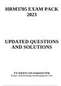 HRM3705 EXAM PACK 2023