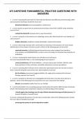 ATI CAPSTONE FUNDAMENTAL PRACTICE QUESTIONS WITH ANSWERS