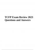 TCFP Exam Study Guide 2023 Questions and Answers