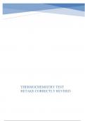 THERMOCHEMISTRY TEST RETAKE CORRECTLY REVISED