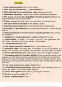 Taco Bell Study Guide Course Taco Bell Institution Taco Bell 3 sink cleaning method - Answer- wash, rinse, sanitize There may not be more than __ unbused tables - Answer- 3 Which chemical do you use to clean walls - Answer- Multi purpose spray Harassment 