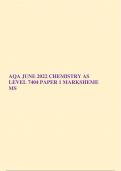 AQA JUNE 2022 CHEMISTRY AS LEVEL 7404 PAPER 1 MARKSHEME MS