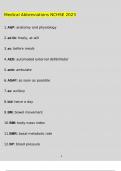 Medical Abbreviations NCHSE 2023