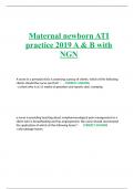 Maternal newborn ATI practice 2019 A & B with NGN