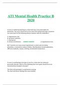 ATI Mental Health Practice B 2020