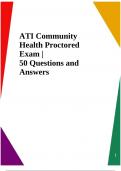 ATI Community Health Proctored Exam | 50 Questions and Answers