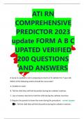 ATI Exit Exam - 180 Questions and Answers (latest Update), 100% Correct, Download to Score A  2023  PACKAGE DEAL