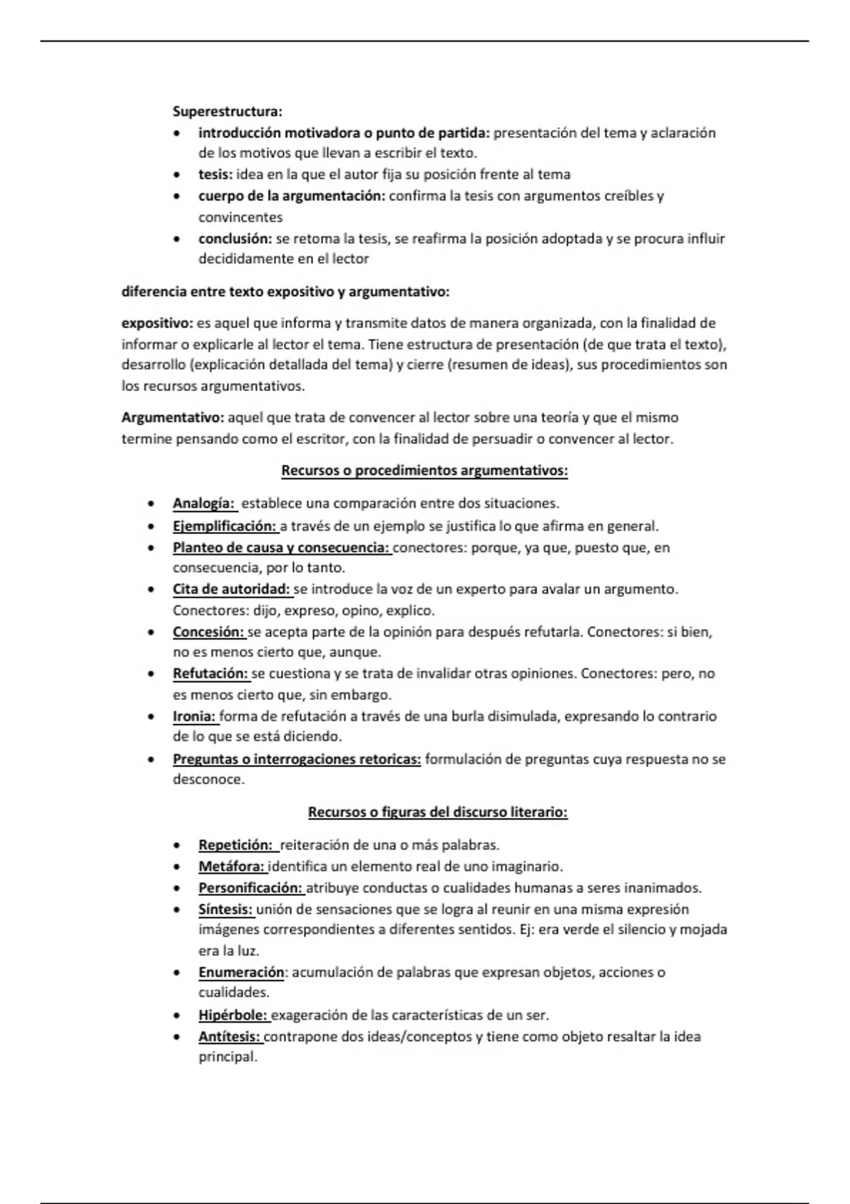 Sumario diferencias entre un texto argumentativo y expositivo - Spanish ...