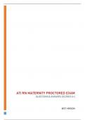 ATI RN MATERNITY   QUESTIONS & ANSWERS (SCORED A+)  BEST VERSION 