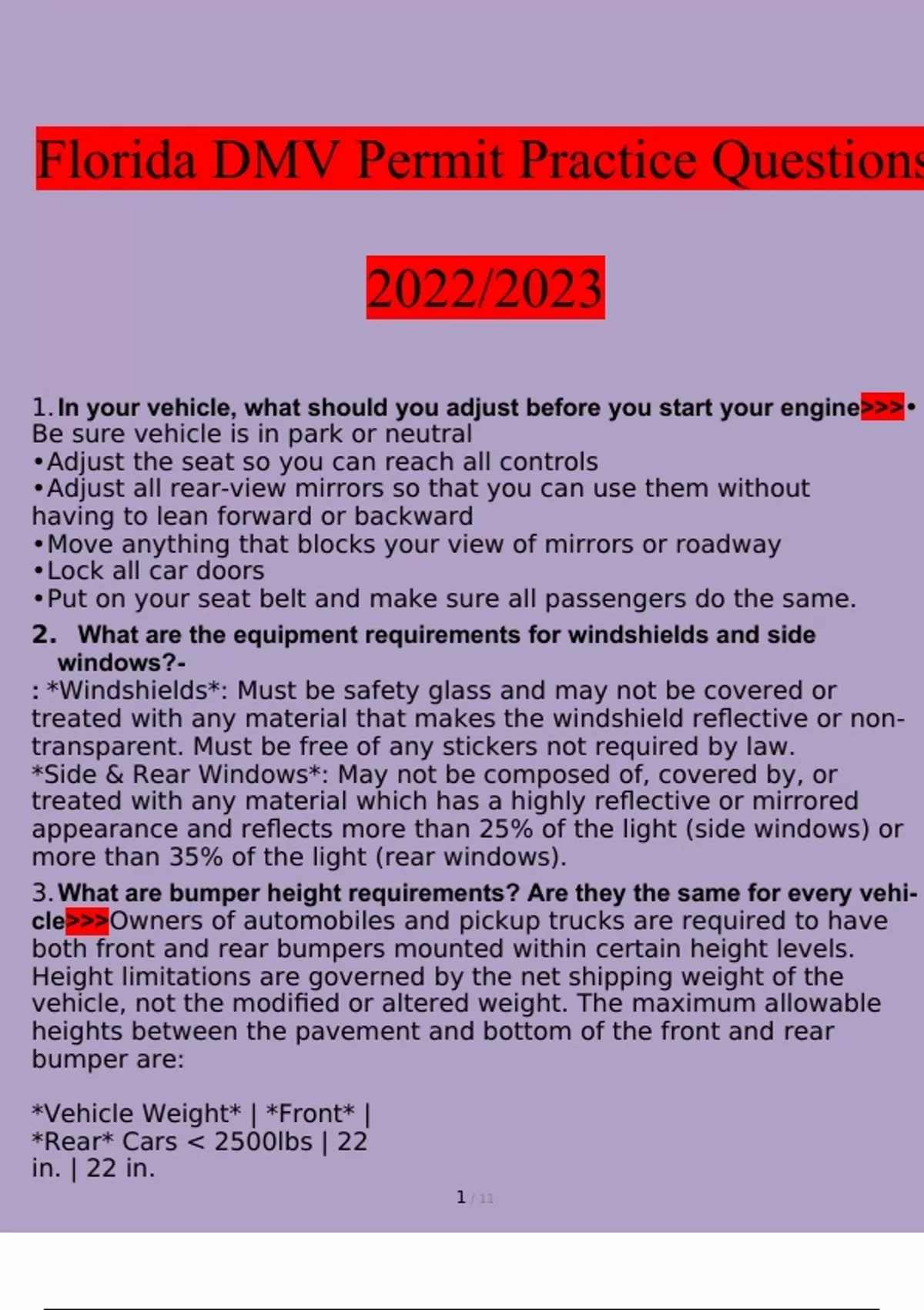 florida-dmv-cheat-sheet-test-2023-questions-and-answers-verified