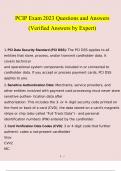 PCIP Exam  Questions 2023 - 2024 With Verified Answers