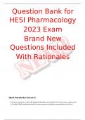 Question Bank for HESI Pharmacology 2023 Exam Brand New Questions Included