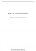 Bates Test questions The Abdomen