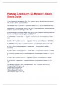 Portage Chemistry 103 Module 1 Exam Study Guide.