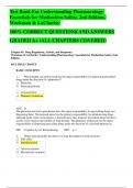 Test Bank For Understanding Pharmacology Essentials for Medication Safety, 2nd Edition, Workman & LaCharity 100% CORRECT QUESTIONS AND ANSWERS GRADED A+  2023|2024 UPDATE!