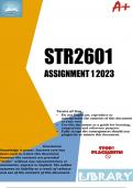 STR3601 ASSIGNMENT 1 2023