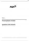 A level physics revision questions and answers