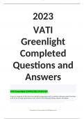 2023 VATI Greenlight Completed- Questions and Answers