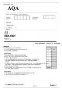 AQA AS BIOLOGY Paper 1 JUNE 2022 QUESTION PAPER