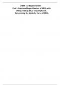 CHEM 162 Experiment #4 Part I. Fractional Crystallization of KNO3 with (NH4)2Fe(SO4)2·6H2O Impurity Part II. Determining the Solubilty Curve of KNO3 